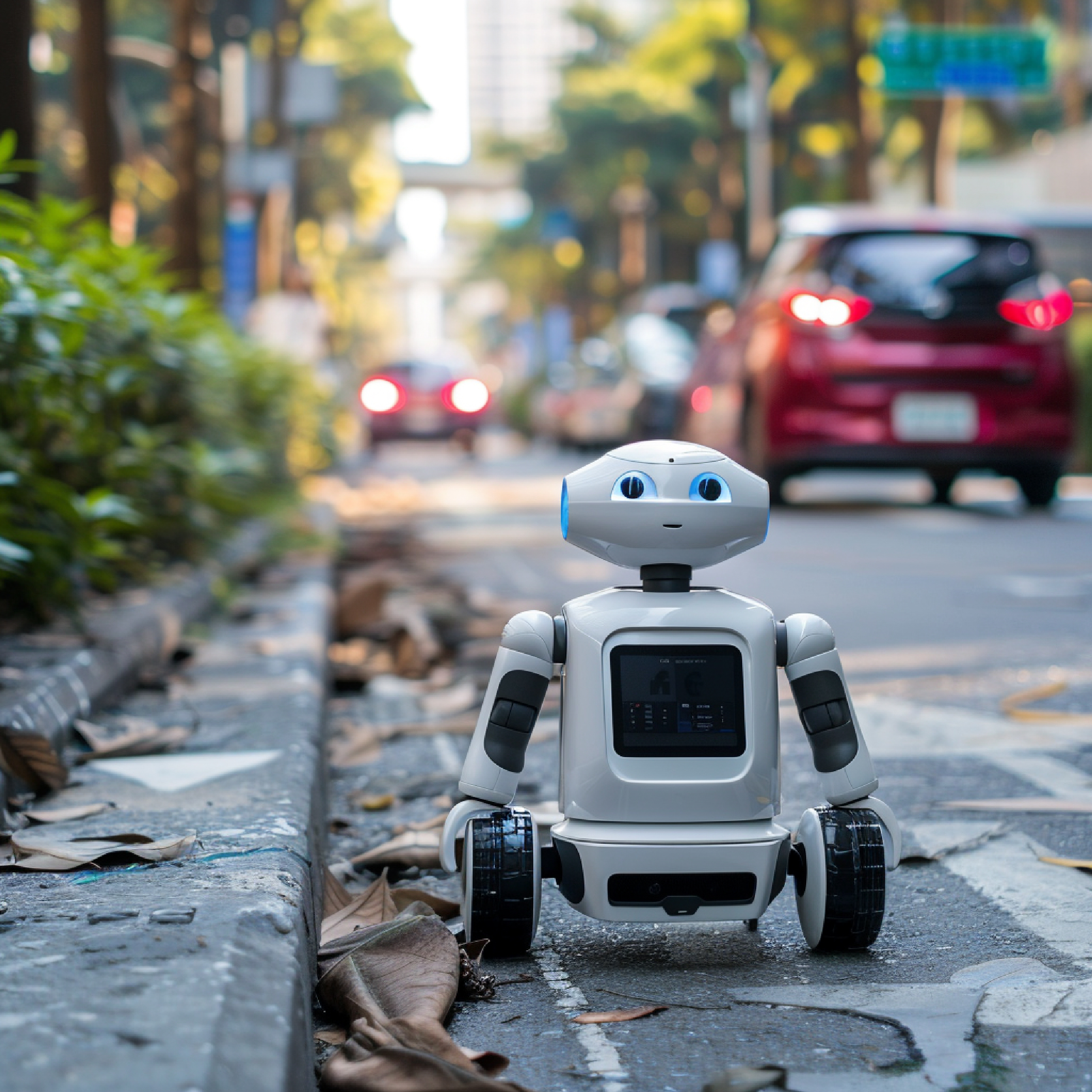 Robot Helps Kids Cross Streets Safely - Image